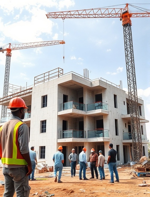 Chantier construction CEIR International Burkina Faso